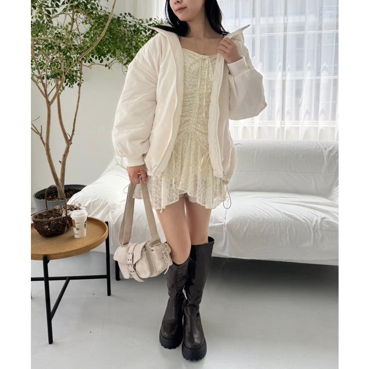 【one after another】モンスターパーカーオーバーサイズブルゾン | NICE CLAUP / OLIVE des OLIVE　OUTLET | 詳細画像10 