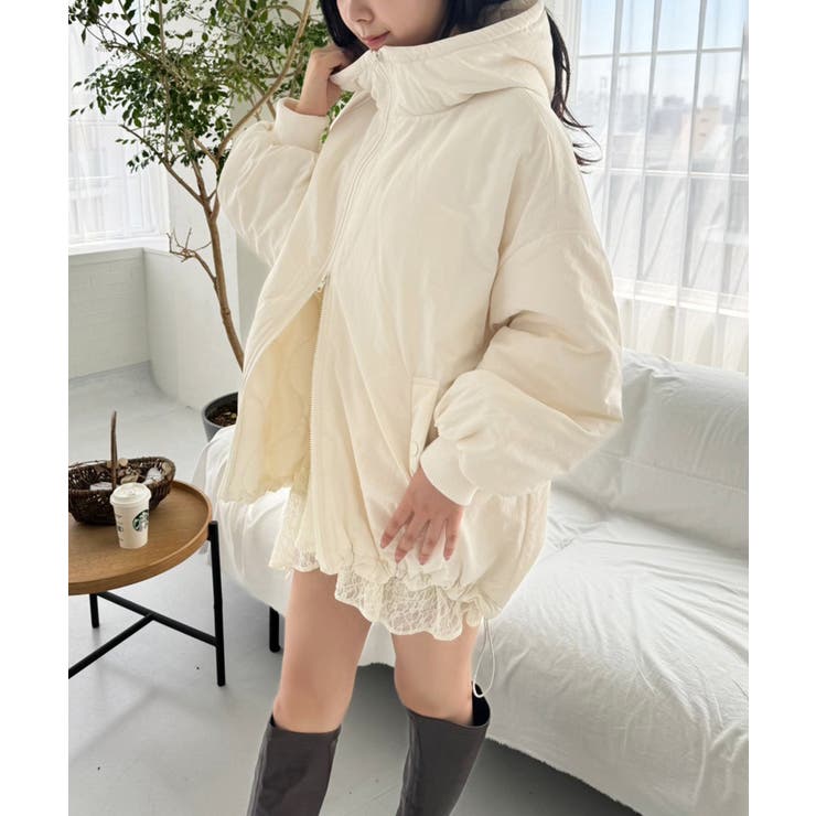 【one after another】モンスターパーカーオーバーサイズブルゾン | NICE CLAUP / OLIVE des OLIVE　OUTLET | 詳細画像12 