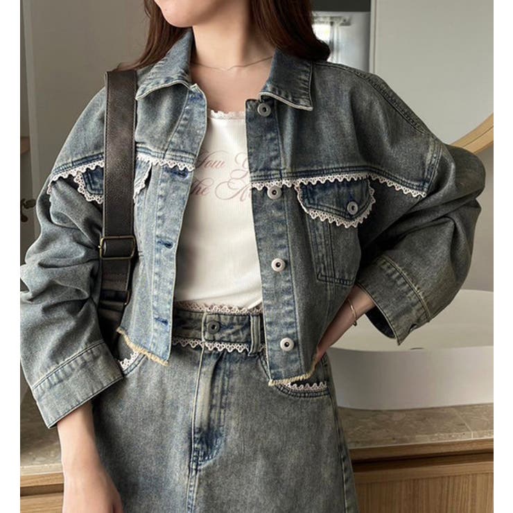 one after another】カットオフデニムジャケット[品番