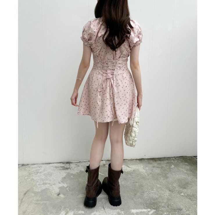 【one after another】チョーカー付きバックレースアップミニワンピ… | NICE CLAUP / OLIVE des OLIVE　OUTLET | 詳細画像25 