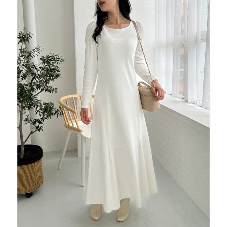 バックレースアップワンピース[品番：NCLW0014734]｜NICE CLAUP