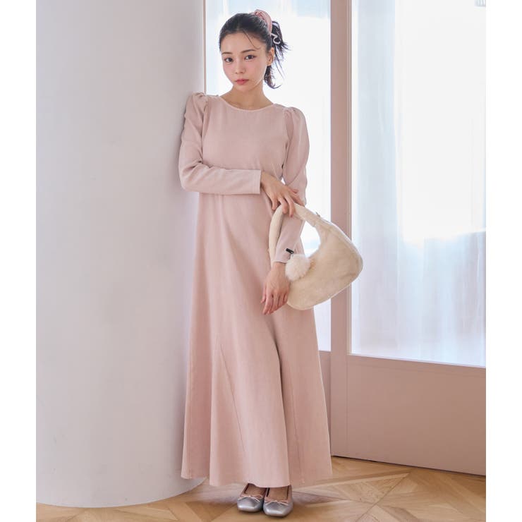 バックレースアップワンピース[品番：NCLW0014734]｜NICE CLAUP