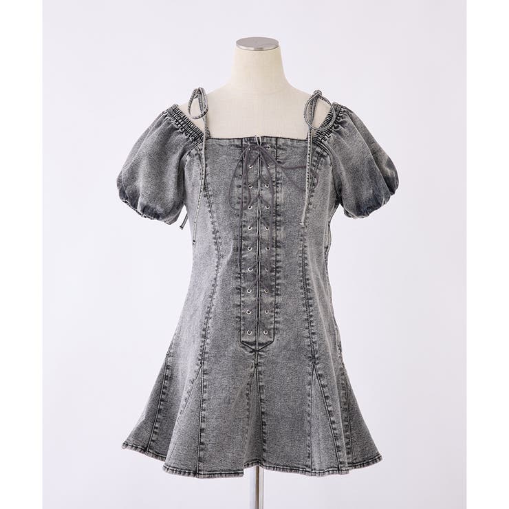 Jean Paul GAULTIER ワンピース　デニム　レースアップ Jean Paul GAULTIER ワンピース デニム レースアップ Jean Paul