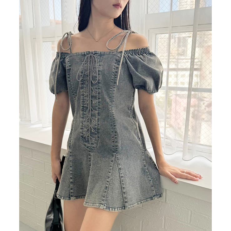 Jean Paul GAULTIER ワンピース　デニム　レースアップ Jean Paul GAULTIER ワンピース デニム レースアップ Jean Paul