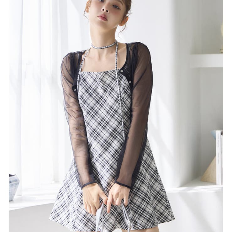シアートップス+ミニキャミワンピース[品番：NCLW0014700]｜NICE CLAUP / OLIVE des OLIVE  OUTLET（ナイスクラップ オリーブデオリーブ アウトレット）のレディースファッション通販｜SHOPLIST（ショップリスト）