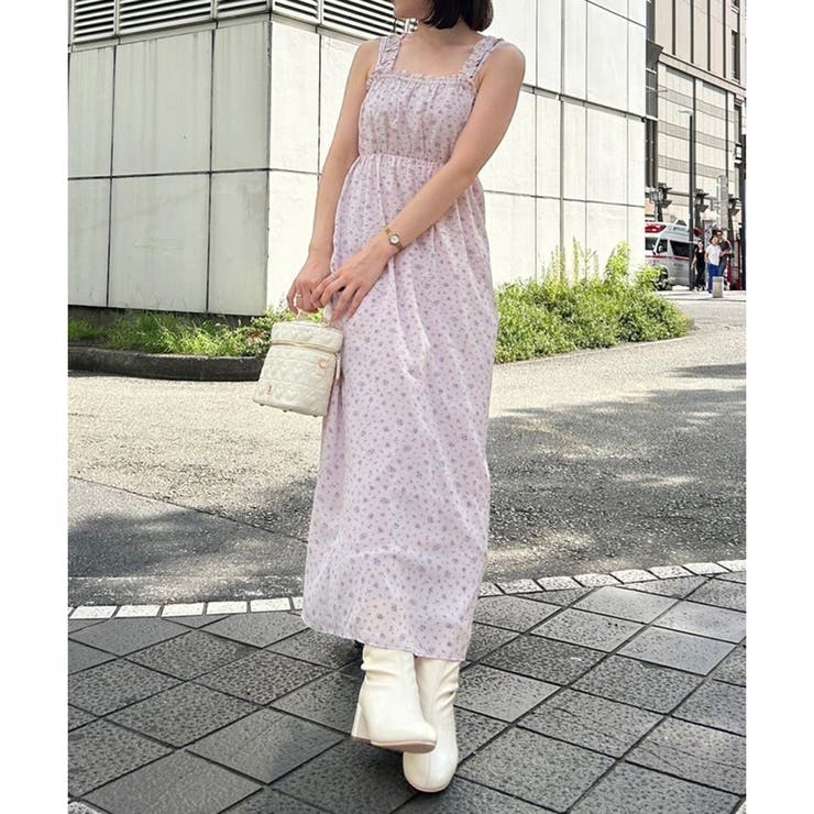 透かしニットセットワンピース | one after another NICE CLAUP