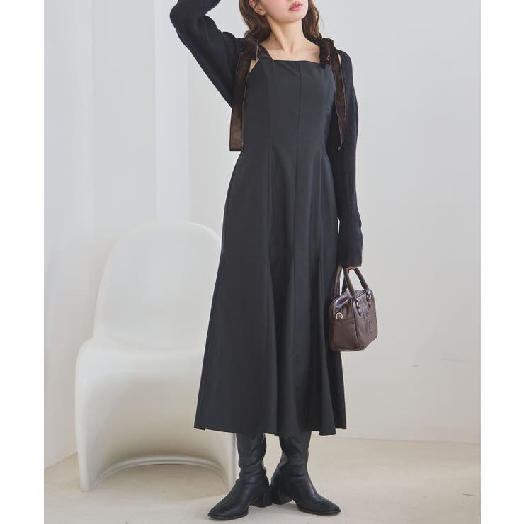 【one after another】【スタイルアップ効果◎】肩ベロアリボンキャ… | NICE CLAUP / OLIVE des OLIVE　OUTLET | 詳細画像57 
