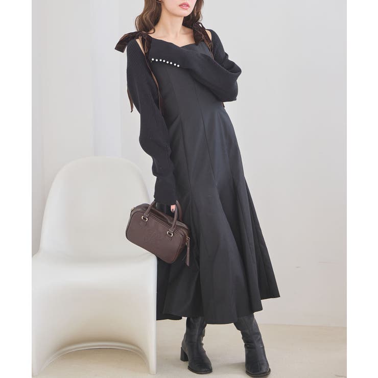 【one after another】【スタイルアップ効果◎】肩ベロアリボンキャ… | NICE CLAUP / OLIVE des OLIVE　OUTLET | 詳細画像60 