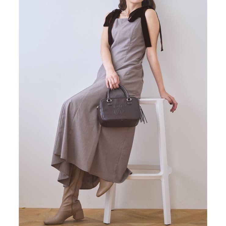 【one after another】【スタイルアップ効果◎】肩ベロアリボンキャ… | NICE CLAUP / OLIVE des OLIVE　OUTLET | 詳細画像11 