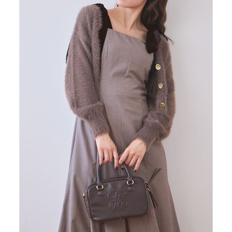 【one after another】【スタイルアップ効果◎】肩ベロアリボンキャ… | NICE CLAUP / OLIVE des OLIVE　OUTLET | 詳細画像14 