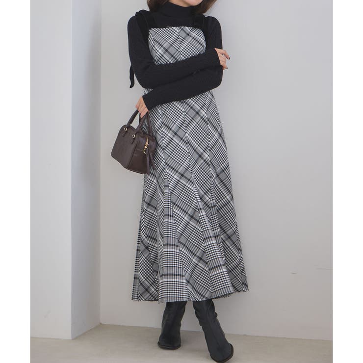 【one after another】【スタイルアップ効果◎】肩ベロアリボンキャ… | NICE CLAUP / OLIVE des OLIVE　OUTLET | 詳細画像3 