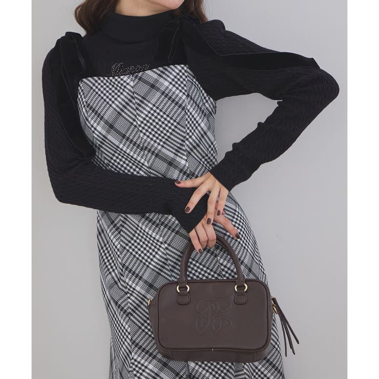 【one after another】【スタイルアップ効果◎】肩ベロアリボンキャ… | NICE CLAUP / OLIVE des OLIVE　OUTLET | 詳細画像5 