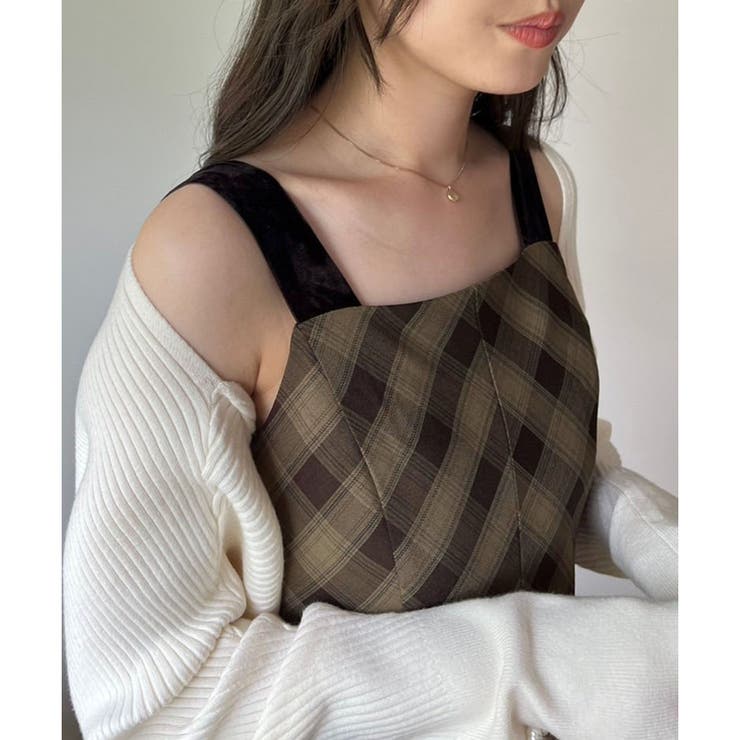 【one after another】【スタイルアップ効果◎】肩ベロアリボンキャ… | NICE CLAUP / OLIVE des OLIVE　OUTLET | 詳細画像31 