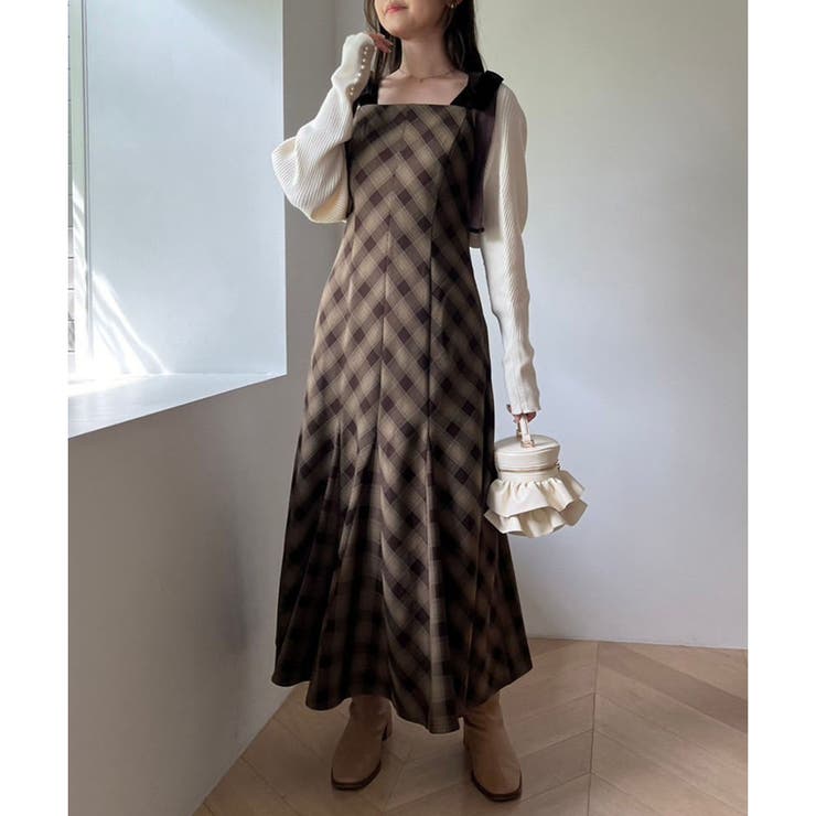 【one after another】【スタイルアップ効果◎】肩ベロアリボンキャ… | NICE CLAUP / OLIVE des OLIVE　OUTLET | 詳細画像28 