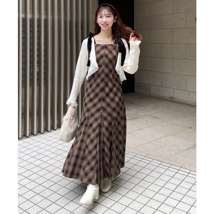【one after another】【スタイルアップ効果◎】肩ベロアリボンキャ… | NICE CLAUP / OLIVE des OLIVE　OUTLET | 詳細画像50 