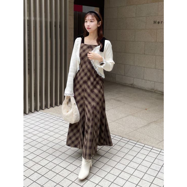 【one after another】【スタイルアップ効果◎】肩ベロアリボンキャ… | NICE CLAUP / OLIVE des OLIVE　OUTLET | 詳細画像51 