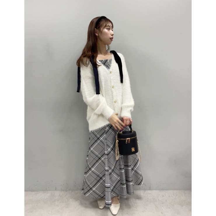 【one after another】【スタイルアップ効果◎】肩ベロアリボンキャ… | NICE CLAUP / OLIVE des OLIVE　OUTLET | 詳細画像56 