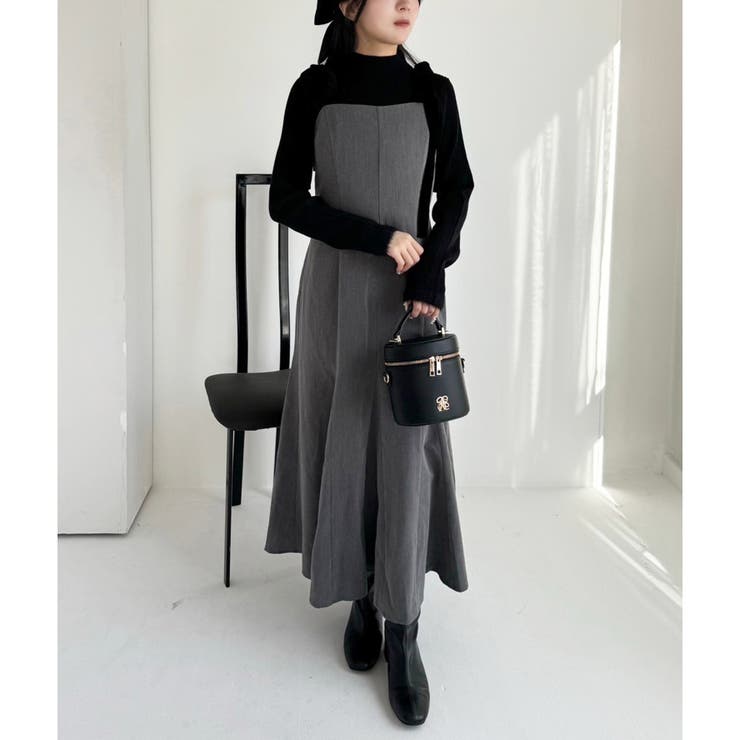 one after another】ベロアリボンキャミワンピ/SM展開[品番