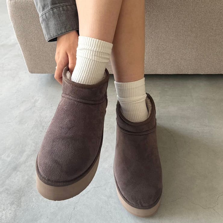 新品】fitflop× ANNA SUI コラボムートンブーツブラウンスエード 厚底