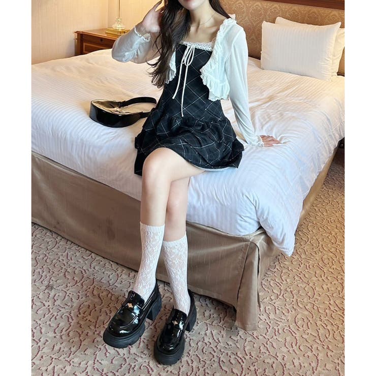 one after another】〈plume〉ボレロセットミニワンピース[品番