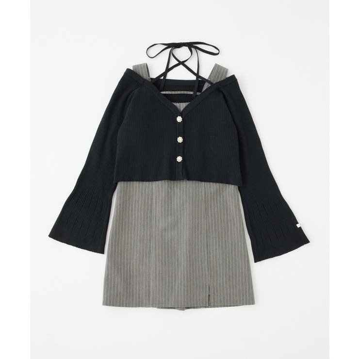ニットセットミニワンピース[品番：NCLW0015013]｜NICE CLAUP