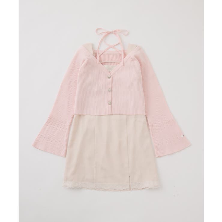 ニットセットミニワンピース[品番：NCLW0015013]｜NICE CLAUP