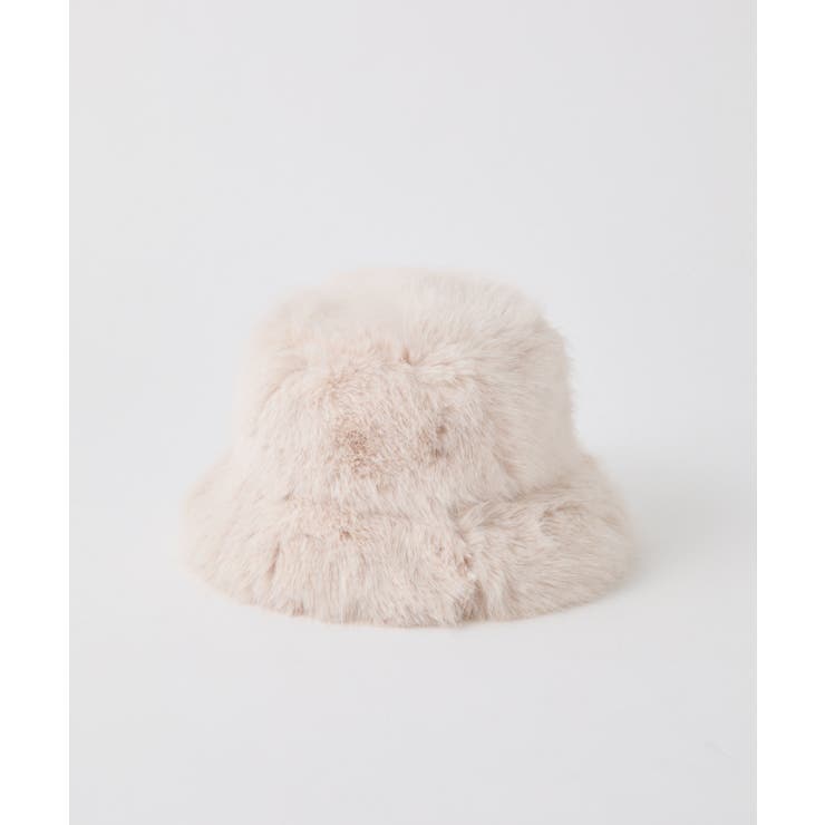 ベージュ | 【one after another】ロングファーバケットハット | NICE CLAUP / OLIVE des OLIVE　OUTLET