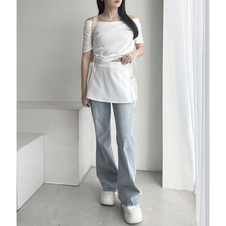 【one after another】プリーツミニ巻きスカート | NICE CLAUP / OLIVE des OLIVE　OUTLET | 詳細画像5 