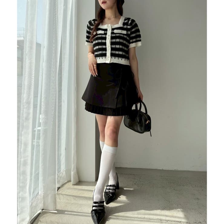 【one after another】プリーツミニ巻きスカート | NICE CLAUP / OLIVE des OLIVE　OUTLET | 詳細画像20 