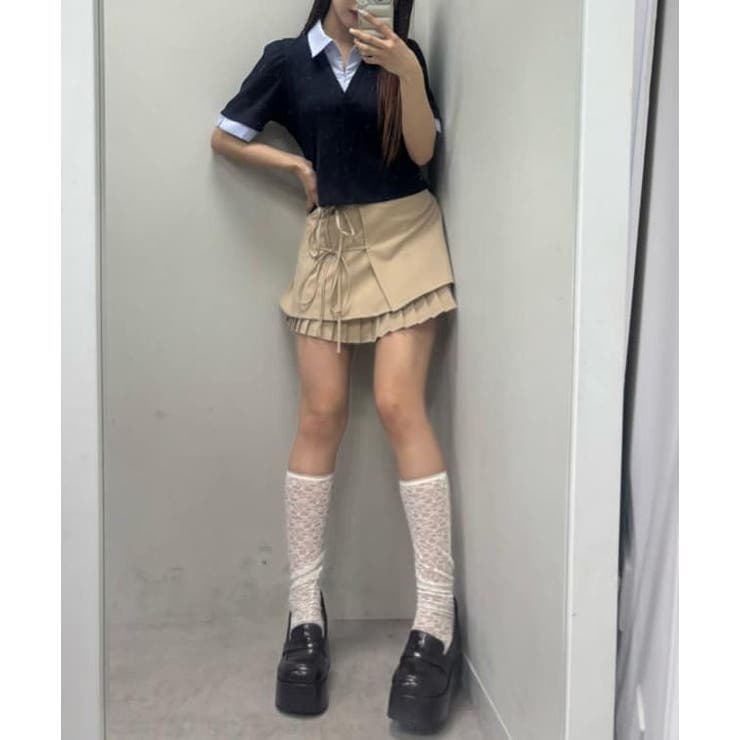 【one after another】プリーツミニ巻きスカート | NICE CLAUP / OLIVE des OLIVE　OUTLET | 詳細画像38 