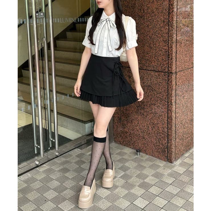 【one after another】プリーツミニ巻きスカート | NICE CLAUP / OLIVE des OLIVE　OUTLET | 詳細画像44 