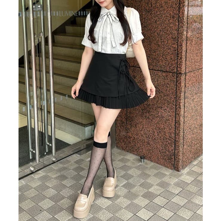 【one after another】プリーツミニ巻きスカート | NICE CLAUP / OLIVE des OLIVE　OUTLET | 詳細画像45 