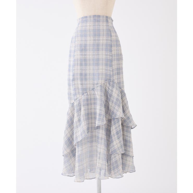 ランダムフリルロングスカート スリット入り | NICE CLAUP / OLIVE des OLIVE　OUTLET | 詳細画像2 