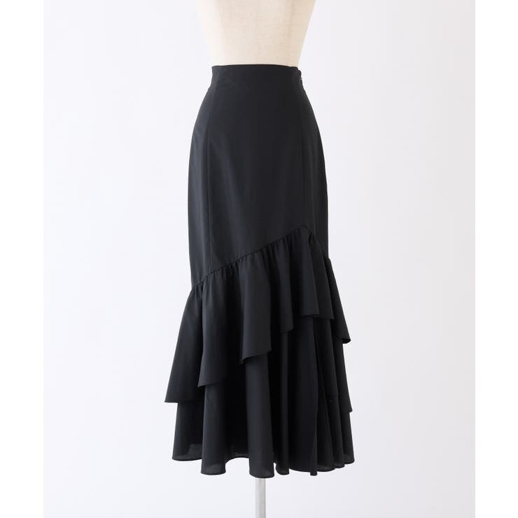 ランダムフリルロングスカート スリット入り | NICE CLAUP / OLIVE des OLIVE　OUTLET | 詳細画像18 