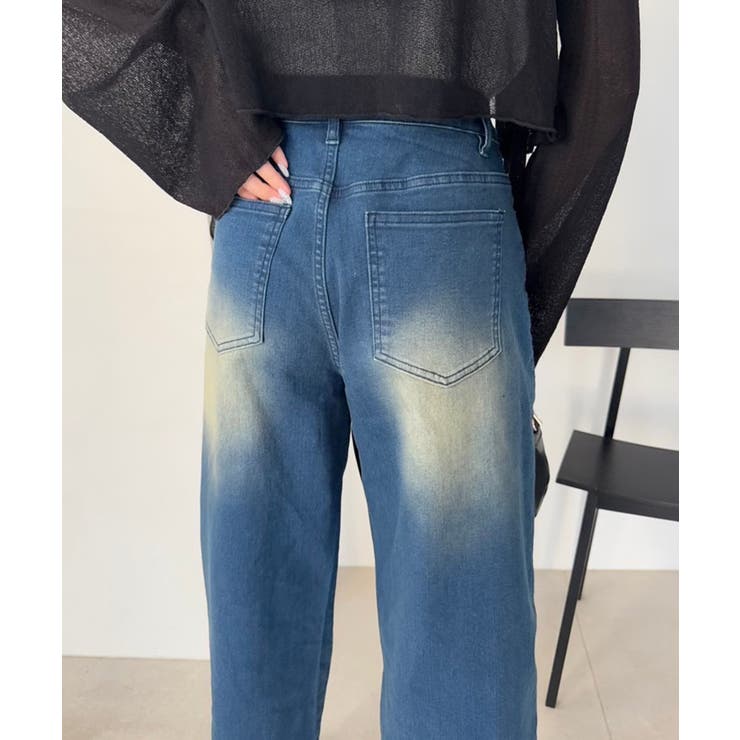 【one after another】ワイドデニムパンツ | NICE CLAUP / OLIVE des OLIVE　OUTLET | 詳細画像5 