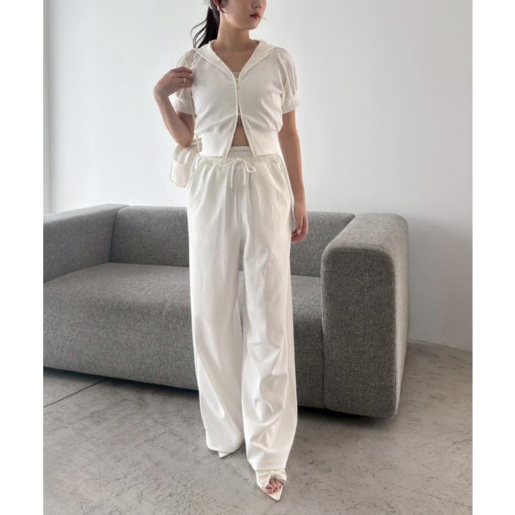 【one after another】ウエストフリルカットパンツ | NICE CLAUP / OLIVE des OLIVE　OUTLET | 詳細画像3 