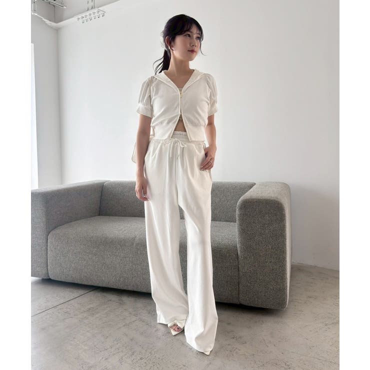 【one after another】ウエストフリルカットパンツ | NICE CLAUP / OLIVE des OLIVE　OUTLET | 詳細画像4 