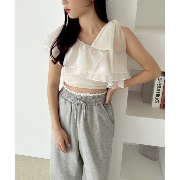 【one after another】ウエストフリルカットパンツ | NICE CLAUP / OLIVE des OLIVE　OUTLET | 詳細画像18 