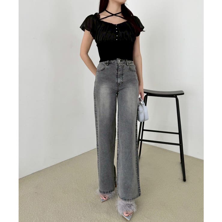 【one after another】ワイドデニム | NICE CLAUP / OLIVE des OLIVE　OUTLET | 詳細画像6 