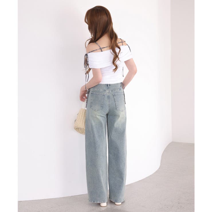 【one after another】ワイドデニム | NICE CLAUP / OLIVE des OLIVE　OUTLET | 詳細画像14 