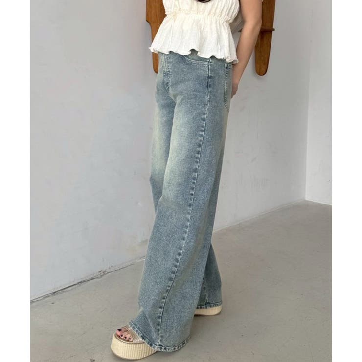 【one after another】ワイドデニム | NICE CLAUP / OLIVE des OLIVE　OUTLET | 詳細画像16 