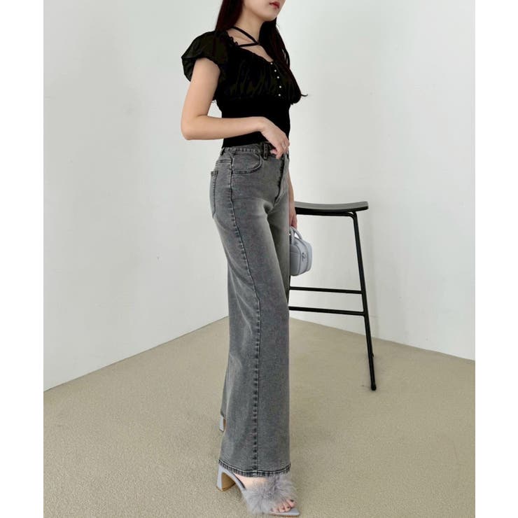 【one after another】ワイドデニム | NICE CLAUP / OLIVE des OLIVE　OUTLET | 詳細画像7 