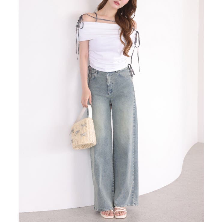 【one after another】ワイドデニム | NICE CLAUP / OLIVE des OLIVE　OUTLET | 詳細画像12 