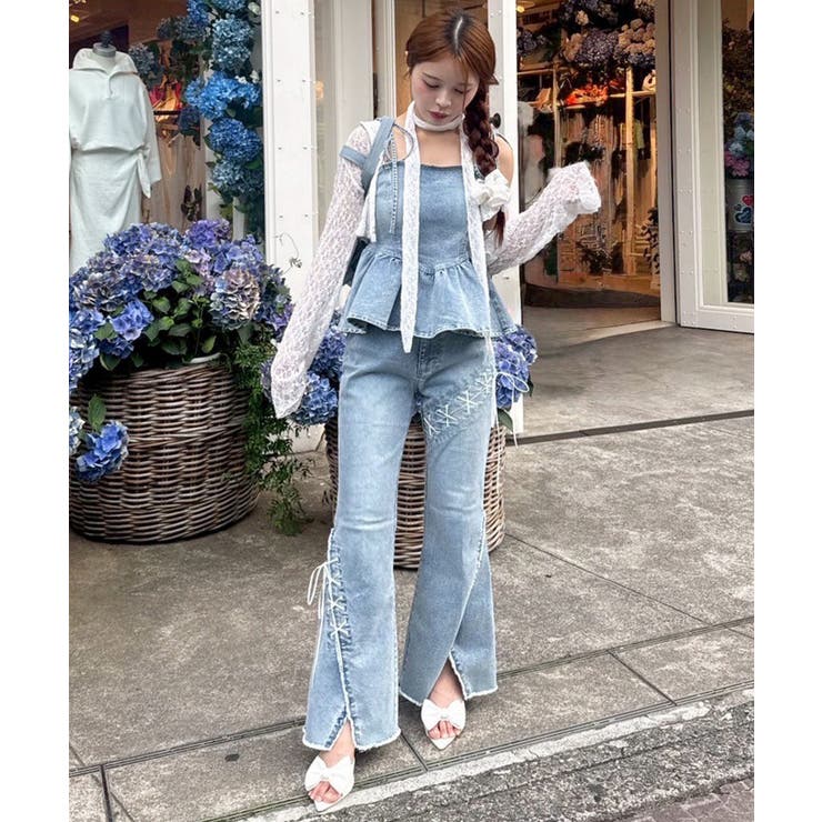 【one after another】【お揃いcollection】デニムパンツ | NICE CLAUP / OLIVE des OLIVE　OUTLET | 詳細画像3 