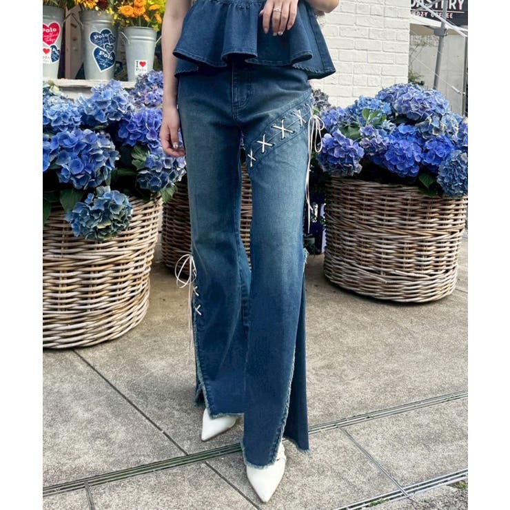 【one after another】【お揃いcollection】デニムパンツ | NICE CLAUP / OLIVE des OLIVE　OUTLET | 詳細画像10 