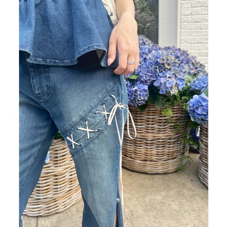 【one after another】【お揃いcollection】デニムパンツ | NICE CLAUP / OLIVE des OLIVE　OUTLET | 詳細画像12 