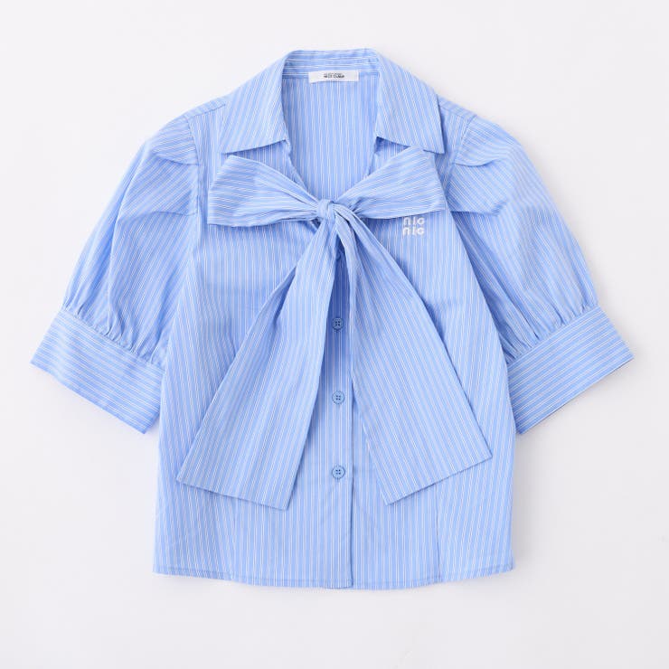 【one after another】リボン半袖シャツ | NICE CLAUP / OLIVE des OLIVE　OUTLET | 詳細画像8 