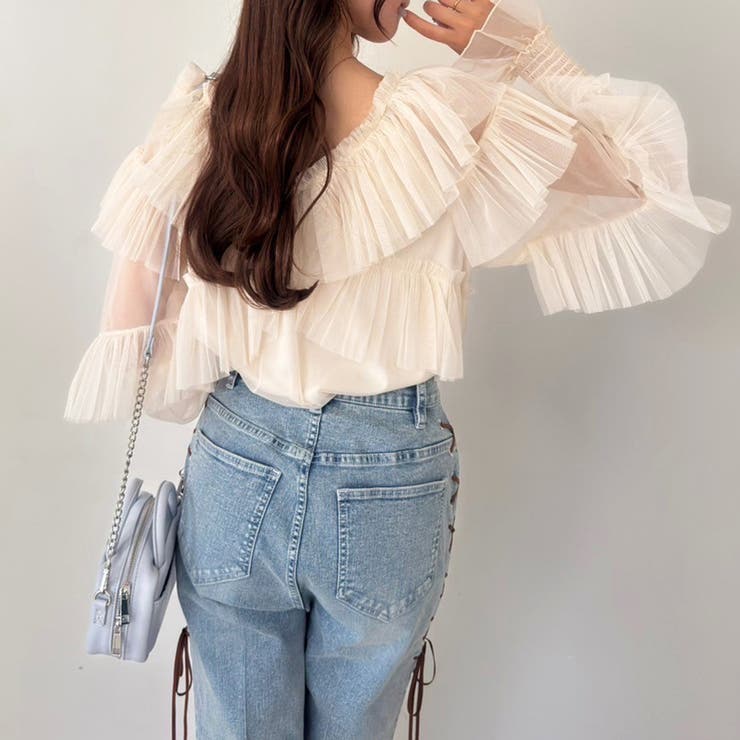 one after another】2WAYチュールトップス[品番：NCLW0016062]｜NICE