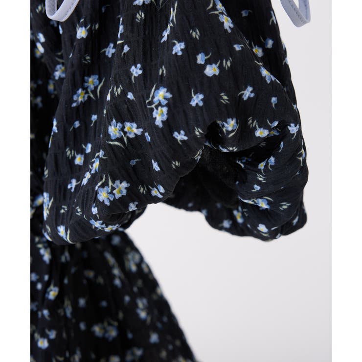 【one after another】花柄オフショルシャーリングリボンブラウス | NICE CLAUP / OLIVE des OLIVE　OUTLET | 詳細画像5 