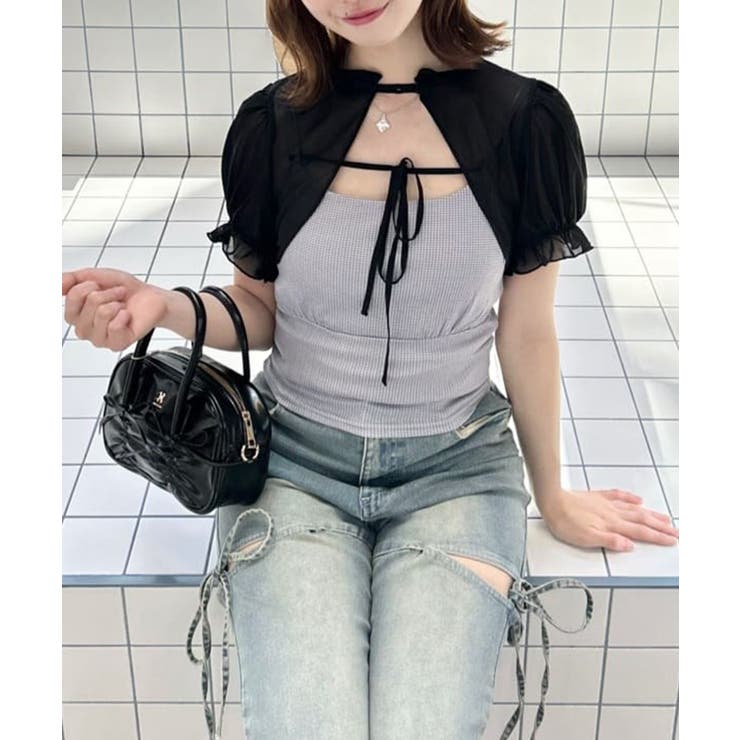 【one after another】インナーセットボレロブラウス | NICE CLAUP / OLIVE des OLIVE　OUTLET | 詳細画像44 